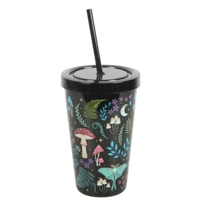 Image of Something Different Wholesale Enchanting Nature Print Tumbler: Magical Forest Inspired Design Eye Catching Tumbler for Lovers: 500ml