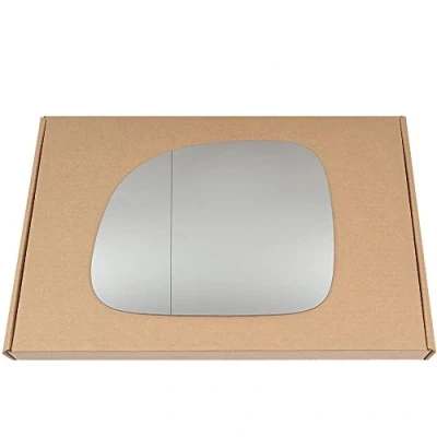Image of Less4spares Wing Mirror Glass Left Compatible with Fiat Panda 2009 2020 STICK ON Passenger Near Side Blind Spot