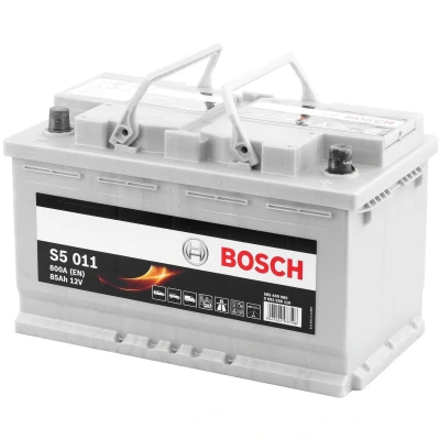 Image of 0009823208, 000982320826, A0009823208, A000982320826 Starter battery BOSCH S5 0 092 S50 110 12V 85Ah 800A B13 Lead acid