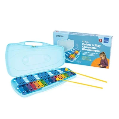 Image of Percussion Workshop KB27N 27 Colour Note Chromatic Glockenspiel with Case Multi coloured