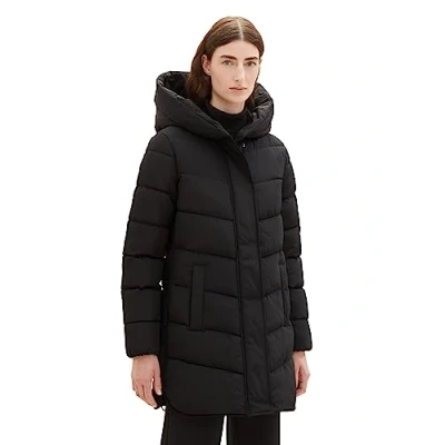 Image of TOM TAILOR Women&#039;s 1038692 Jacket, 14482 Deep Black, L