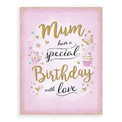 Image of Piccadilly Greetings Modern Birthday Card Mum 8 x 6 inches