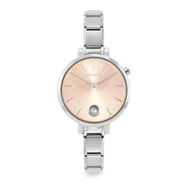 Image of Nomination Silver &amp; Rose Gold Paris Crystal Watch