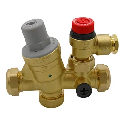 Image of Caleffi 22mm Inlet Control Multibloc Valve Group 533002CST