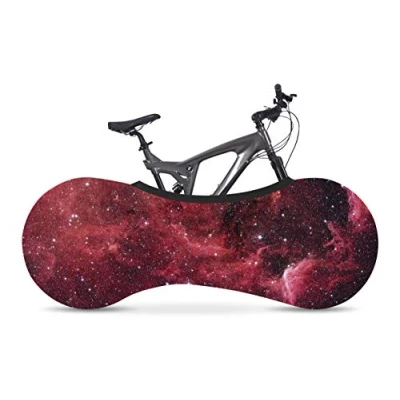 Image of Velo Sock Bicycle Indoor Cover for Storage and Transportation, Stretchy Dirt Proof Fabric, Bike Travel Protection Stardust