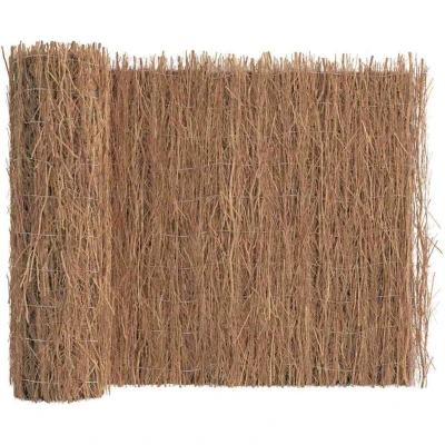 Image of vidaXL Brushwood Fence 600x125 cm