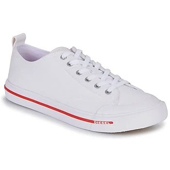 Image of Diesel S ATHOS LOW men&#039;s Shoes (Trainers) in White