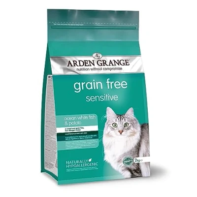Image of Arden Grange Adult Dry Cat Food Sensitive, Fish, 2 Kg