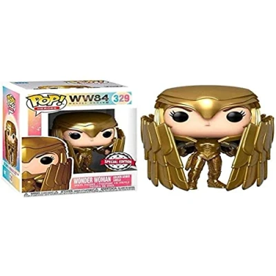 Image of Funko POP! Heroes: Wonder Woman WW84#329 [Golden Armor Shield] Exclusive