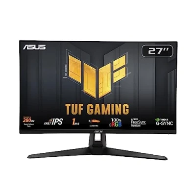 Image of ASUS TUF Gaming VG279QM1A Monitor 27 inch, Full HD(1920x1080), 280Hz(OC), Fast IPS, ELMB Sync, 1ms (GTG), Freesync Premium™, G Sync compatible, Variable Overdrive, 100% sRGB, HDR