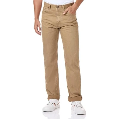 Image of Wrangler Authentics Men&#039;s Classic Regular fit Jean, Khaki, 30W / 30L