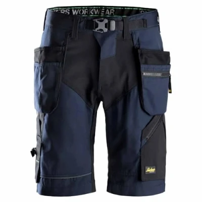 Image of Snickers FlexiWork Work Shorts+ Holster Pockets Navy/Black 52