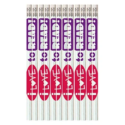 Image of 12 x I Love To Read HB Pencils. Ideal Class Gift or Reading Reward