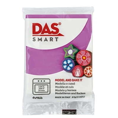Image of DAS Smart Oven Bake Modelling 56g Clay, Lavender, Ideal for Professionals and Hobbyists