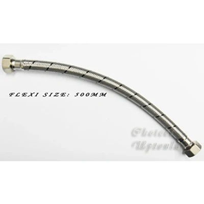 Image of AK 1/2&quot; FEMALE x FLEXIBLE TAP CONNECTOR LENGTH (150MM / 300MM 500MM) (LENGTH=500MM)
