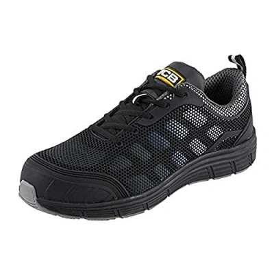 Image of JCB Safety Trainers Work for Men Cagelow Black/Grey Size UK 12