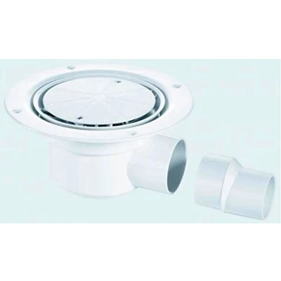 Image of 50mm Water Seal Trapped Shower Gully S/Steel Cover Plate