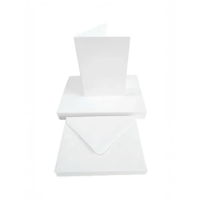 Image of Watercolour Card Smooth White &amp; Premium 300gsm A3 A4 A5 A6 + Other Sizes (A6 Single Fold Cards Envs x 20 AM537)