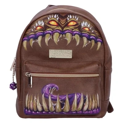 Image of Nemesis Now Women&#039;s Dungeons &amp; Dragons Mimic Backpack, Brown, 28cm