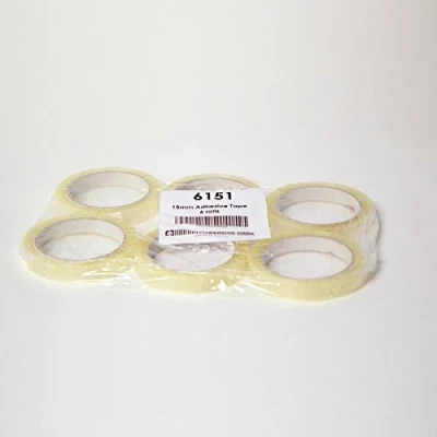 Image of oasis Pack of 6 Crystal Clear Adhesive Tape 15mm