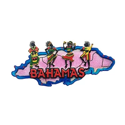 Image of 3D Bahamas Refrigerator Fridge Magnet Tourist Souvenirs Handmade Resin Craft Magnetic Stickers Home Kitchen Decoration Travel Gift