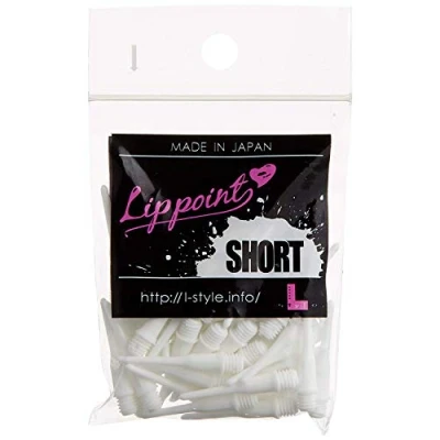 Image of L style Shortlip Soft Dart Tips White Short Set of 50 Tip Darts Lip Shafts by