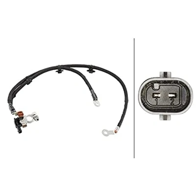 Image of HELLA 6PK 010 544 911 Sensor, battery management 12V Bolted Cable: 410/660mm