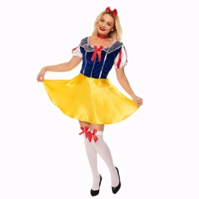 Image of Fairytale Snow White Fancy Dress Outfit Size Small (Women: 8 10)