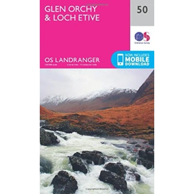 Image of Landranger 50 Glen Orchy &amp; Loch Etive Map With Digital Version