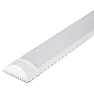 Image of LEDBRITE LED Batten Lights 6500k Daylight, IP20 Fluorescent Strip Light Fitting for Ceiling of Home &amp; Office, Workshop Garage Lighting (5FT)