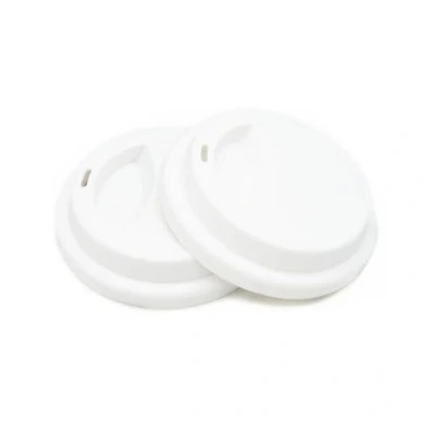 Image of NanTun Silicone Drinking Lid Spill Proof Cup Lids Reusable Coffee Mug Covers 2 Pcs White