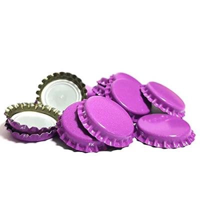Image of DIAH DO IT AT HOME Crown Caps Pack of 100 Beer Brewing (Purple Caps)