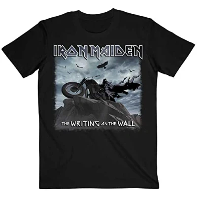Image of Iron Maiden Writing On The Wall Cover Official Tee T Shirt Mens Unisex (XX Large) Black