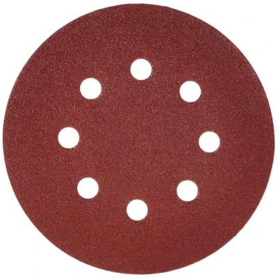 Image of Makita P 43614 Velcro Backed Abrasive Discs 5&quot; Red