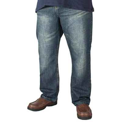 Image of Kam Men&#039;s Big King Plus Size Jeans Stretch Trousers 42 Short