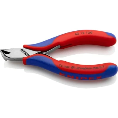 Image of Knipex Electronics Oblique Cutting Nipper with multi component grips 120 mm 62 12