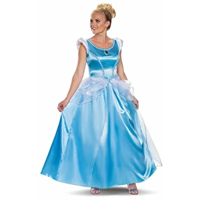 Image of Disney Official Classic Cinderella Costume Adult, Princess Dress Up For Adults Medium