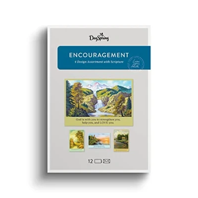 Image of DaySpring Encouragement Fine Art 4 Landscape Designs Assortment with Scripture 12 Boxed Cards &amp; Envelopes (U0065)