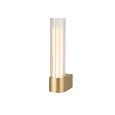 Image of SLV LED bathroom wall lamp Lygant single, brass coloured, aluminium