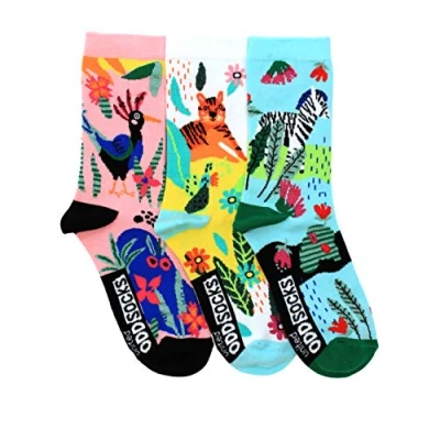 Image of United Oddsocks 3 For Girls Zebra UK 12 5½, EUR 30½ 38½, US 13½ 8