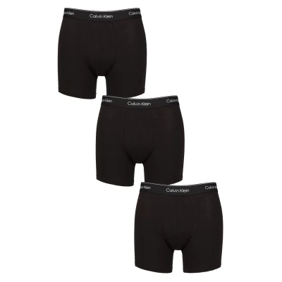 Image of Calvin Klein Underwear Modern Stretch Boxer Brief 3 PACK Pants black, Men&#039;s, Size: XS, Black