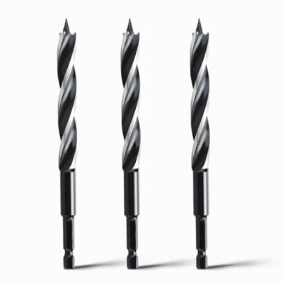 Image of hsawbit Wood Drill Bits, 3pcs x 12mm 155mm Auger Bit Extra Long Bits Plastic, Drywall Woodworking Hole