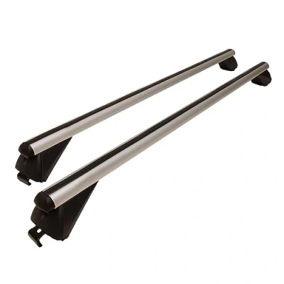Image of MP Essential Universal 1.2m 90kg Locking Aluminium Car Roof Bars Cross for Profile Flush Rails
