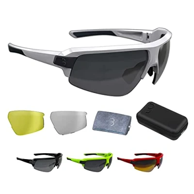 Image of BBB Cycling Unisex&#039;s sport glasses Impulse, glossy white, One Size