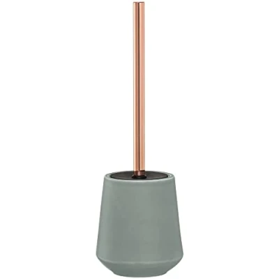 Image of Sealskin Conical Toilet Brush, Porcelain, Green, 12.3 x 39 cm