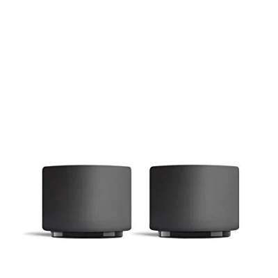 Image of Fellow Monty Milk Art Espresso Cups Small Double Wall Ceramic Demitasse, Matte Black with Graphite Base, 3 oz Cup (Set of 2), 88 ml