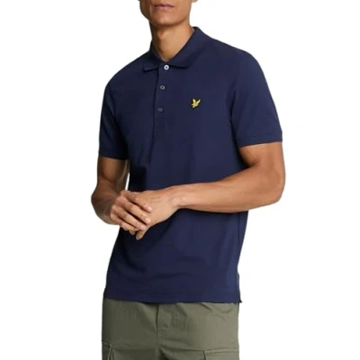 Image of Lyle and Scott Polo Shirt Deep Indigo Blue Dark size L