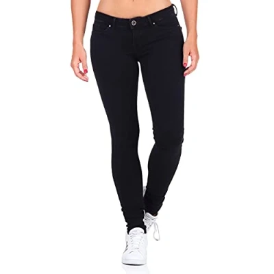 Image of ONLY Onlcoral LIFE Power Jeans Skinny Fit, Women&#039;s, Size: 27x30, Black denim