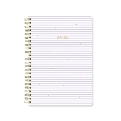 Image of Letts of London Stripes A5 Academic 2024/2025 week to view diary Lilac