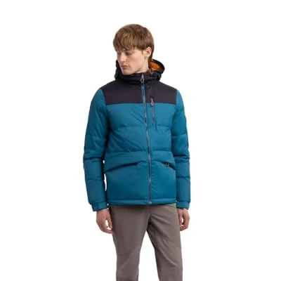 Image of Trespass Mens Down Jacket Hood Padded Outdoor Casual Coat Erris